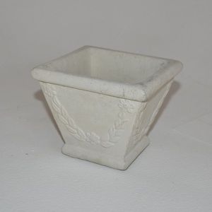 Floral Cement Planter